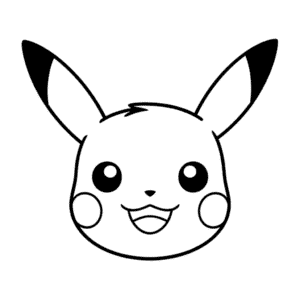 Rysunek Twarz Pikachu