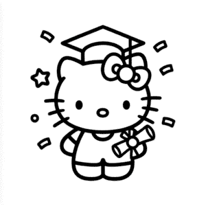 Rysunek Absolutorium Hello Kitty