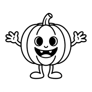 Rysunek Kartonowa Dynia na Halloween