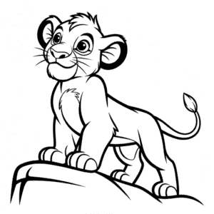 Rysunek Król Lew Simba