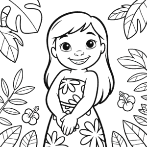 Rysunek Lilo z Lilo i Stitch