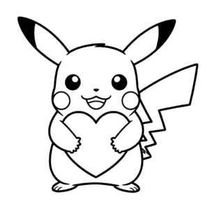 Rysunek Miłość Pikachu