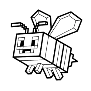 Rysunek Minecraft Pszczółka