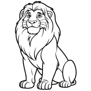 Rysunek Mufasa z Króla Lwa