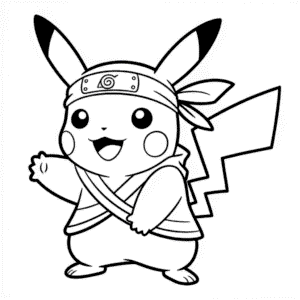 Rysunek Naruto Pikachu