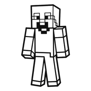 Rysunek Postać z Minecrafta